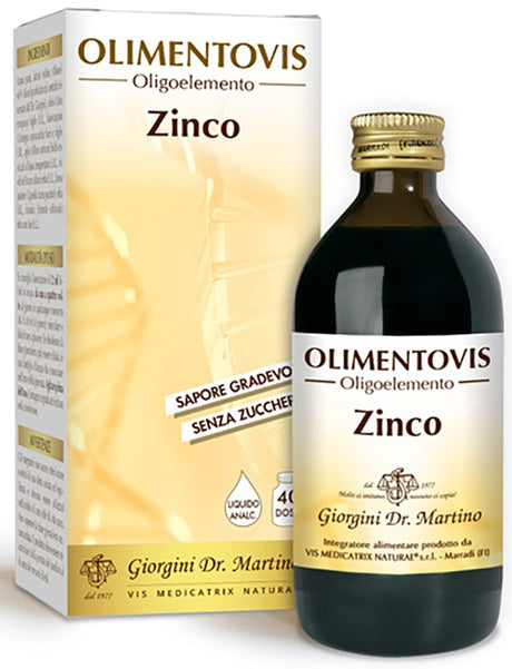 dr giorgini ser vis olimentovis oligoelemento zinco liquido analcolico senza zuccheri 200 ml 40 dosi giorgini ean 8056364776015