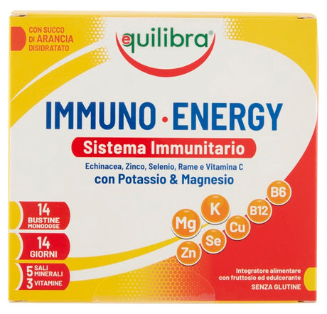 equilibra immuno energy sistema immunitario potassio magnesio 14 bustine monodose equilibra ean 8000137003280