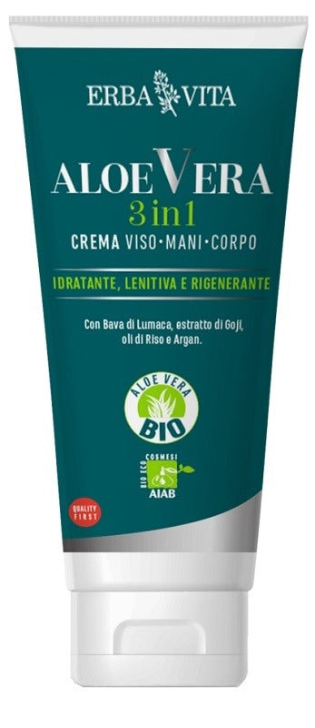 erba vita group aloe vera crema 3 in 1 bio aiab 200 ml erba vita ean 8056992941397