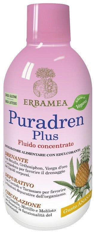 erbamea puradren plus ananas 500 ml erbamea ean 8032841636201