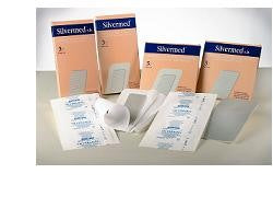 eurofarm medicazione sterile a base di argento senza bordo adesivo silvermed sb ag 10x20cm 3 pezzi ean 8057681905188