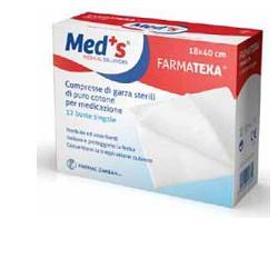 farmac zabban garza compressa meds 128 36x40cm 12 pezzi meds ean 8000246004352
