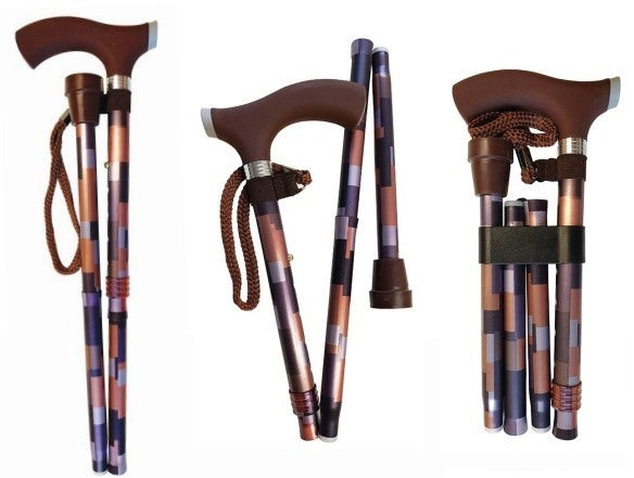 farmacare bastone da passeggio pieghevole in 2 3 e 4 parti impugnatura soft farmacare