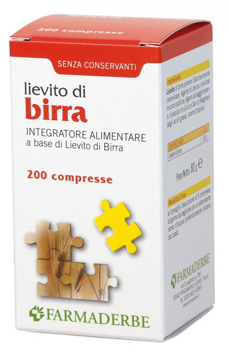 farmaderbe srl lievito di birra 200 compresse farmaderbe ean 8058456782737