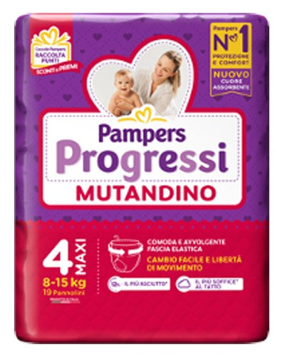 fater babycare pampers progressi mutandina maxi 19 pezzi pampers ean 8001480307339
