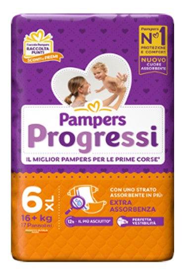 fater babycare pampers progressi xl 17 pezzi pampers ean 8001480307087