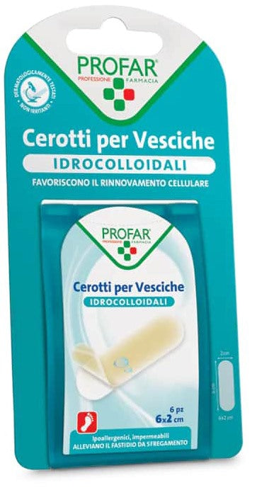 federfarma co cerotto idrocolloidale profar med 20x60 6 pezzi profar