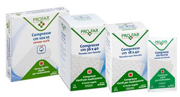 federfarma co compresse in tessuto non tessuto 18 x 40 cm 12 pezzi profar profar