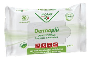 federfarma co dermo piu salviette intime 20 pezzi profar profar