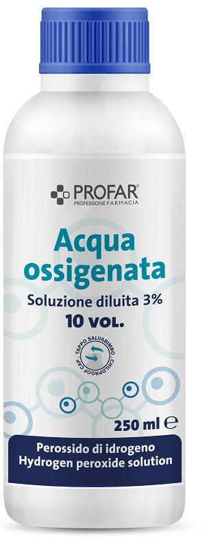 federfarma co profar acqua ossigenata soluzione diluita 3 10 volumi 250 ml profar