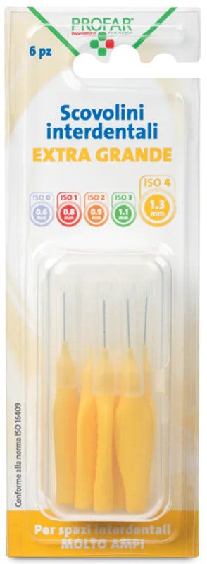 federfarma co profar scovolini giallo 13 6 pezzi profar