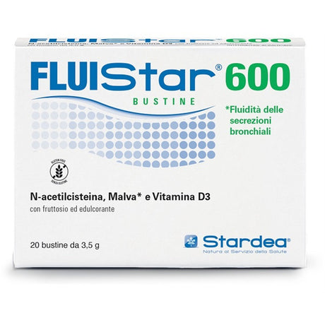 fluistar fluistar 600 20 bustine da 35 g con fruttosio ed edulcorante senza glutine fluistar ean 8053614911011