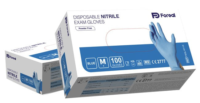 fosun trading italy lim guanto nitrile blu foreal senza polvere m 100 pezzi ean 6975054260592