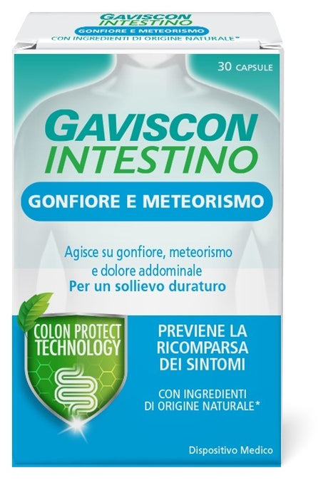 gaviscon gaviscon intestino gonfiore e meteorismo 30 capsule gaviscon ean 8055719116322