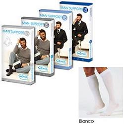 gloria med man support 18 cotone gambaletto 18 bianco 3 gloria