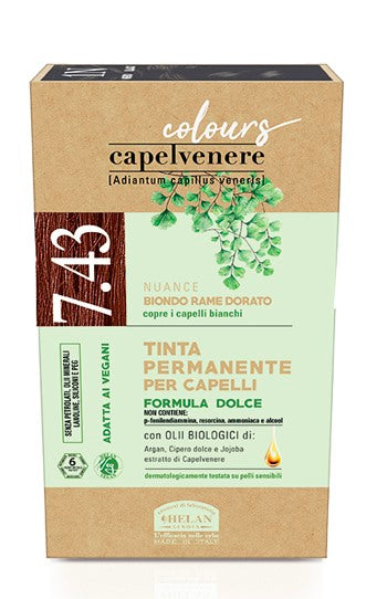 helan cosmesi srl capelvenere colours tinta capelli 743n biondo rame dorato helan ean 8058774306356