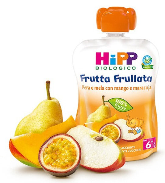 hipp italia hipp bio frutta frullata peramela con mango e maracuja 90 g hipp ean 4062300356818