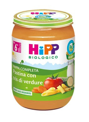 hipp italia hipp bio hipp bio pappa pronta past tris di verdure 190 g hipp ean 4062300018075