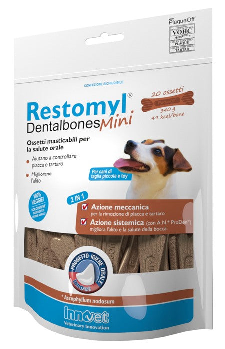 innovet italia restomyl dentalbones mini 340 g restomyl ean 8021676021979