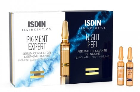 isdin isdinceutics routine antimacchie isdinceutics pigment expert 10 fiale giorno isdinceutics night peel 10 fiale notte isdin ean 8429420151741