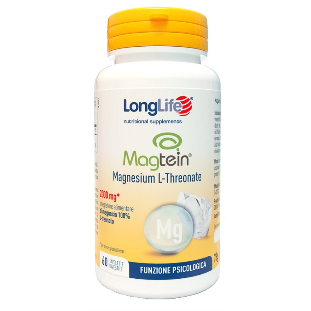 longlife longlife magtein magnesio l threonato 60 tavolette rivestite longlife ean 8054521004681