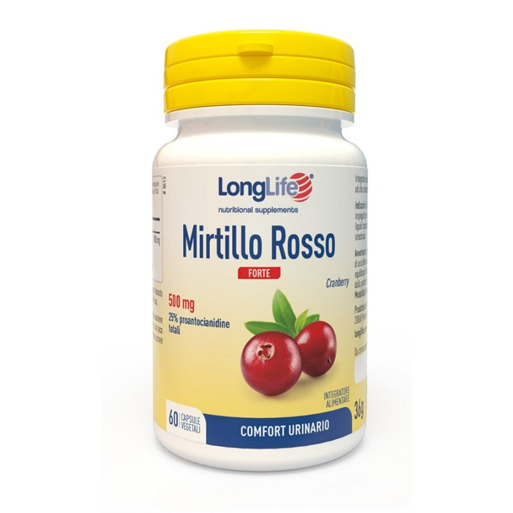 longlife longlife mirtillo rosso forte 60 capsule vegetali longlife ean 8054521004391