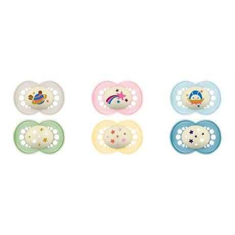 mam mam succhietto original night 6 mesi silicone 2 pezzi mam ean 9001616880698