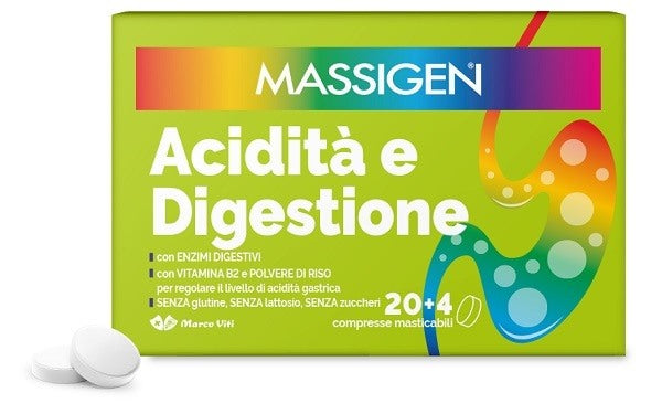 marco viti farmaceutici massigen acidita e digestione 24 compresse masticabili massigen ean 8050519573290