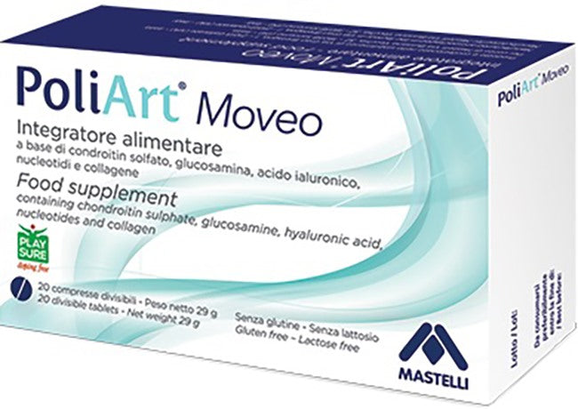 mastelli srl poliart moveo 20 compresse divisibili non rivestite mastelli ean 8053303260390