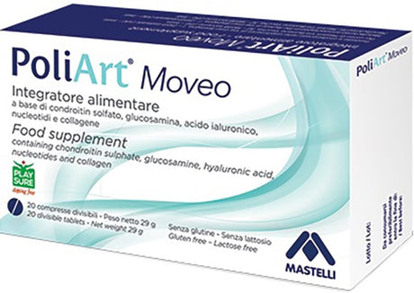 mastelli srl poliart moveo 20 compresse divisibili non rivestite mastelli ean 8053303260390