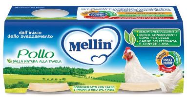 mellin mellin omogeneizzato pollo 2x120 g mellin ean 5900852021442