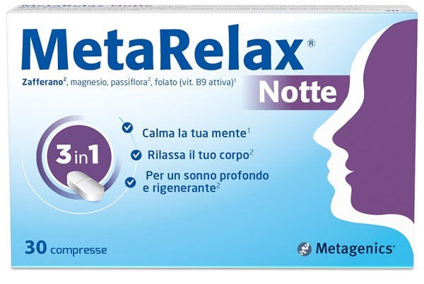metarelax metarelax notte 30 compresse metarelax ean 5400433356906