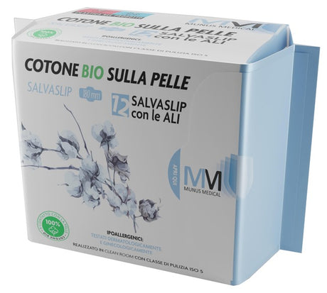 munus international munus medical proteggi slip con ali cotone bio sulla pelle 12 pezzi munus ean 8056364167431