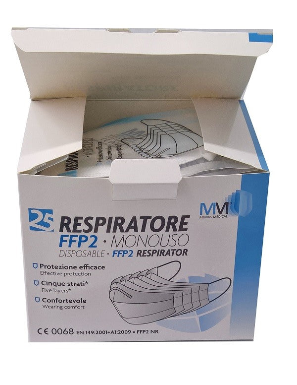 munus international respiratore munus medical ffp2 25 pezzi munus ean 8056364164928
