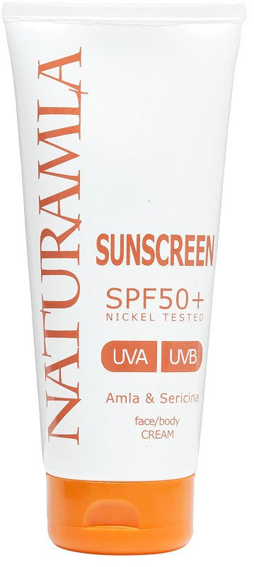 naturamla sunscreen spf50 facebody cream 200 ml