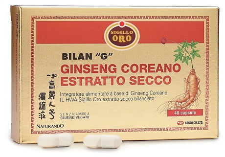 naturando ginseng bilan g 40 capsule ean 8013107000134