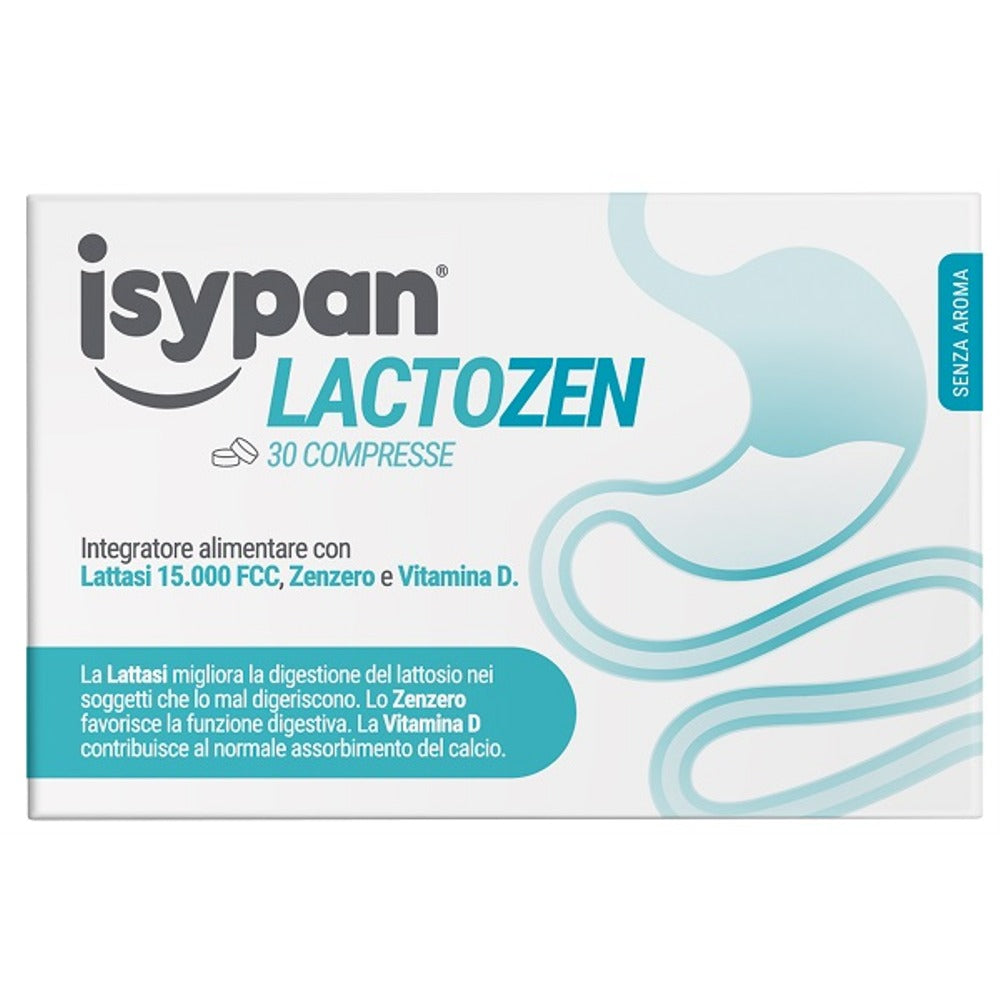 nessuno isypan lactozen 30 compresse da 048 g senza aroma senza glutine senza lattosio ean 0804470051575