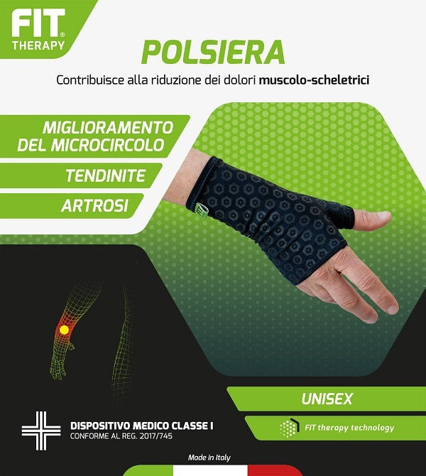 nessuno polsiera fit therapy nero m ean 8051277673819