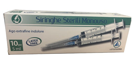 nessuno siringa sterile monouso da 5 ml lotupharma 10 pezzi ean 8050593878007