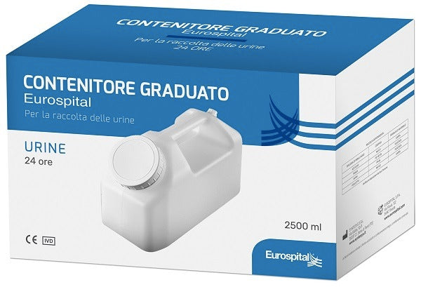 nessuno tanica raccolta urina 24 h 2500 ml in astuccio eurospital