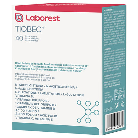 nessuno tiobec 40 compresse nuova formulazione senza glutine senza lattosio ean 8429603003874
