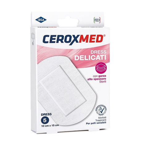 nova argentia ind farm dress delicati ceroxmed con garza alto spessore per pelli sensibili 10x15cm 5 pezzi ceroxmed ean 8033638956366