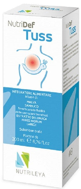 nutrileya srl nutridef tuss soluzione orale 200 ml nutridef ean 8055728150126