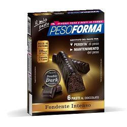 nutrition sante italia pesoforma barretta double dark 6 pasti 12 x 31 g pesoforma ean 3175681120242