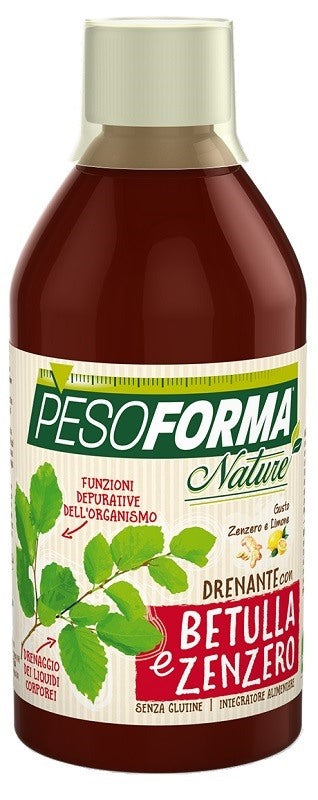 nutrition sante italia pesoforma nature drenante betulla e zenzero 500 ml pesoforma ean 3175681214347