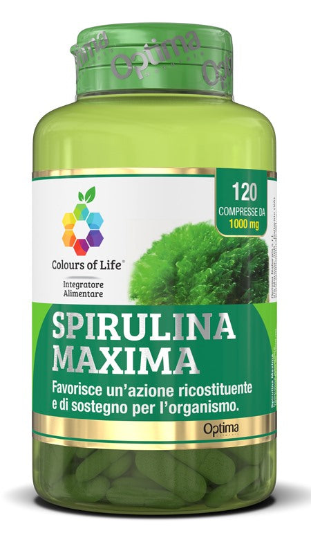optima naturals colours of life spirulina maxima 120 compresse colours of life ean 8052432437512