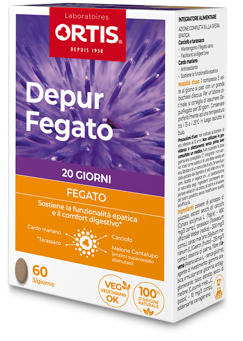 ortis depur fegato 60 compresse ortis ean 5411386884989