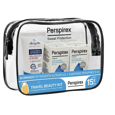 perspirex perspirex roll on original travel kit 2 roll on original 20 ml 1 detergente altrapelle omaggio perspirex ean 8051884631110