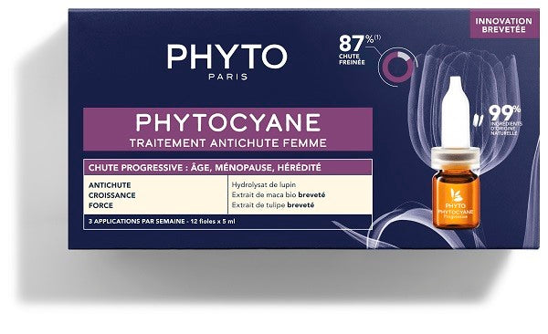 phyto lierac phytocyane fiale donna caduta progressiva 12 fiale da 5 ml phyto ean 3701436911454