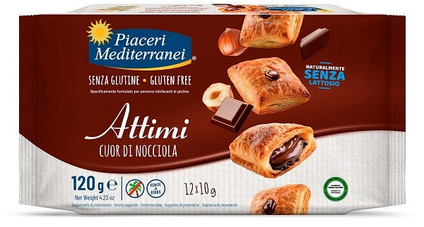 piaceri meditteranei piaceri mediterranei attimi cuor di nocciola 120 g piaceri meditteranei ean 8028169208787